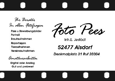Foto Pees - Inh. E. Jest�dt ( Ihr Berater in allen Fotofragen )