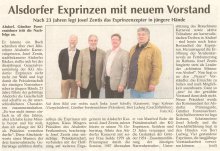 Alsdorfer Exprinzen mit neuem Vorstand