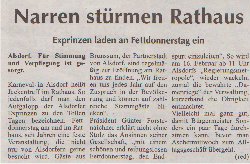 Narren strmen Rathaus
