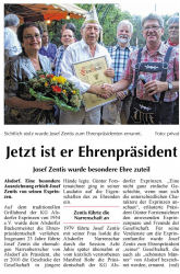 Jetzt ist er Ehrenprsident